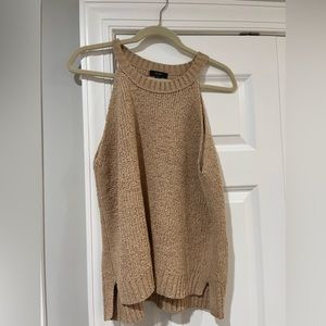 J. Crew High-neck textured sweater-tank